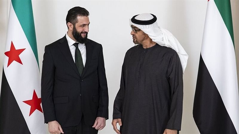 الشرع وبن زايد، فيتو