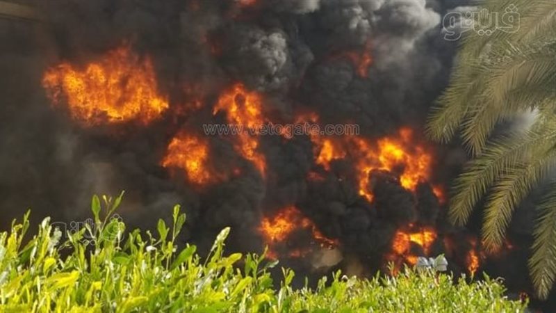 حريق بشاليه ومتجر