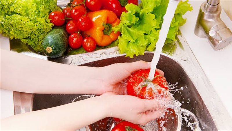 غسل الطعام، فيتو