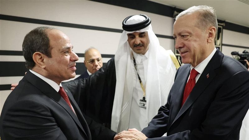 السيسي وأمير قطر