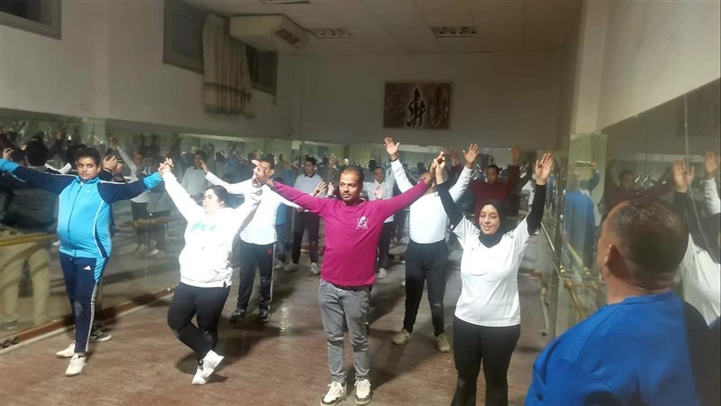 جانب من تدريبات الفرقة،