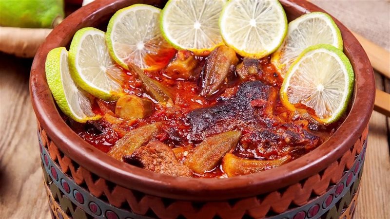 طريقة طاجن بامية