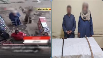ضبط شخصين تعديا على سيدتين بعصي خشبية في أسوان (فيديو)