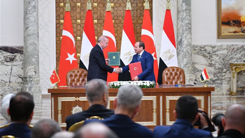 مباحثات مصرية تركية