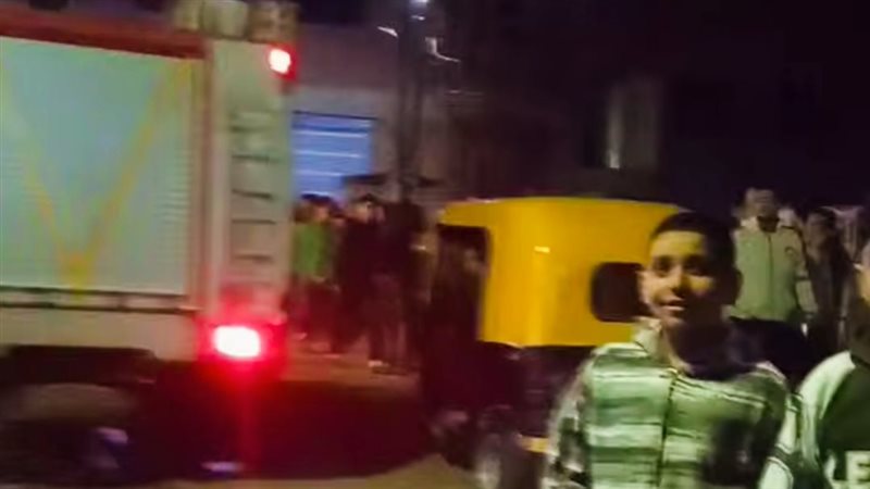 حريق داخل مطعم كريبات