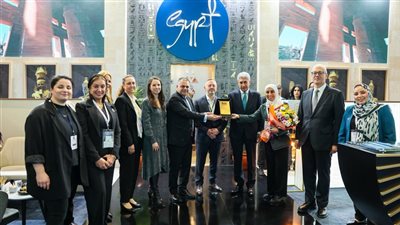 الجناح المصري يفوز بجائزة أفضل تصميم بالمعرض السياحي الدولي بإسطنبول 
