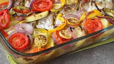طريقة عمل صينية البوري السنجاري في الفرن