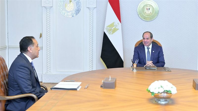 الرئيس السيسي ومدبولي،