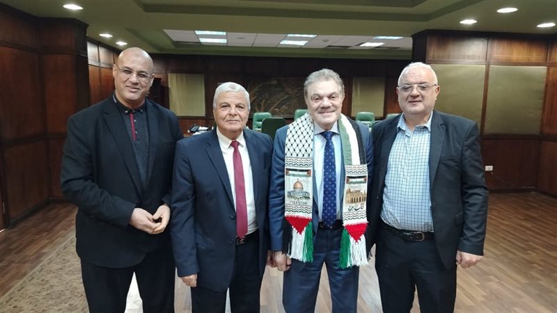 خلال لقاء وفد فلسطين،