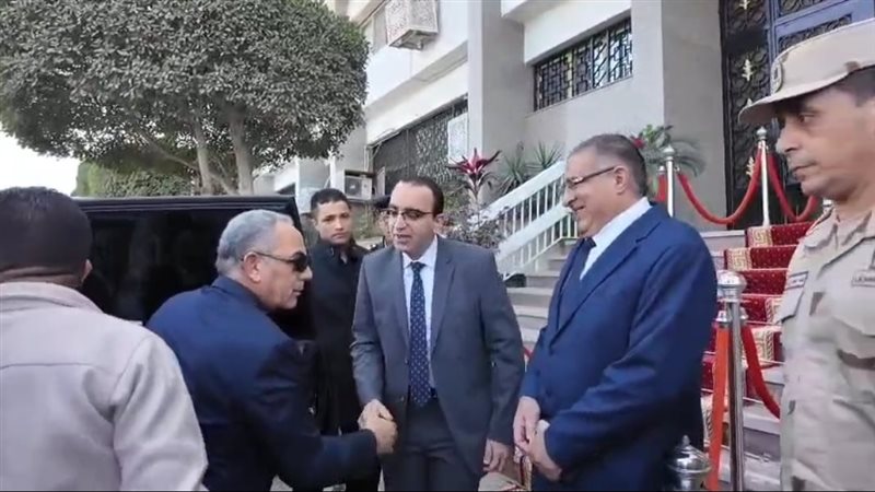 جانب من مراسم وصول