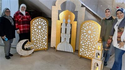 أزهر الإسكندرية يتزين بالمجسمات الفنية الإسلامية استعدادًا لشهر رمضان