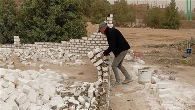  إزالة 64 حالة تعدي بالبناء المخالف على أراضي أملاك الدولة والزراعية بالشرقية