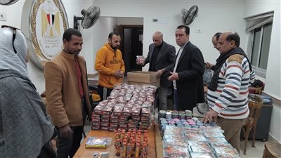 ضبط 11 ألف عبوة ألعاب نارية محظور تداولها بالمنوفية