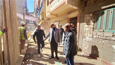 مشروع صرف صحي بشارع مدرسة نسيم أبو اليزيد لإنهاء أزمة أهالي المراغي القديمة بالأسكندرية
