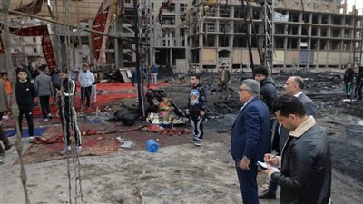 محافظ الدقهلية يتفقد حريق الخيمة الرمضانية، ويؤكد: لا تهاون مع مخالفات الأمن الصناعي
