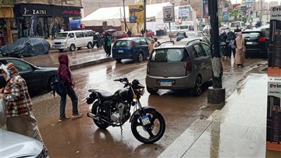  هطول أمطار غزيرة على الفيوم (صور)