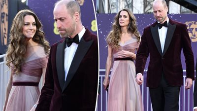 وصول الأمير ويليام والأميرة كاثرين لحفل جوائز البافتا السينمائية لعام 2026 