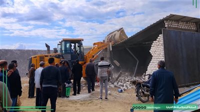 إزالة 12 حالة تعد بالبناء على الأراضي الزراعية بالشرقية 