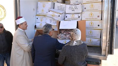 محافظ الدقهلية يشهد استلام دفعة جديدة من لحوم صكوك الإطعام 