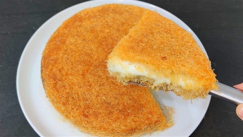 الكنافة بالكريمة