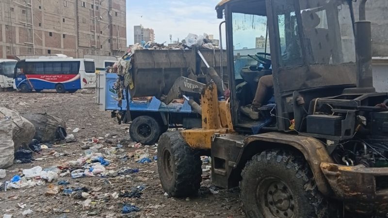 رفع مخلفات ترام الرمل،