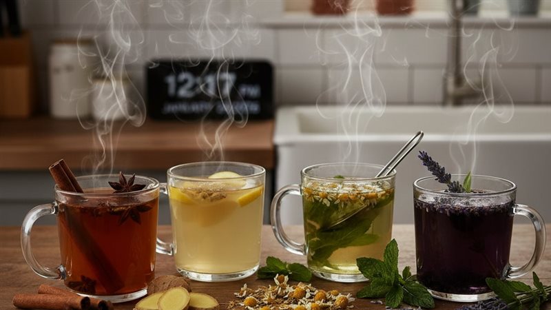 مشروبات عشبية لراحة