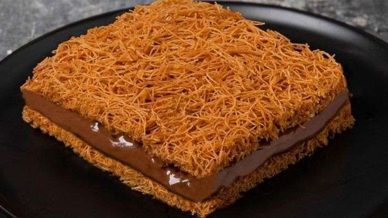 الكنافة بالنوتيلا