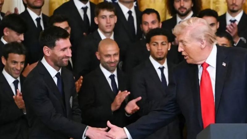 ميسي في ضيافة دونالد