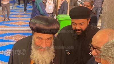 مطران بورسعيد يشهد جولة الإعادة الحاسمة لانتخابات نقابة المهندسين (صور )