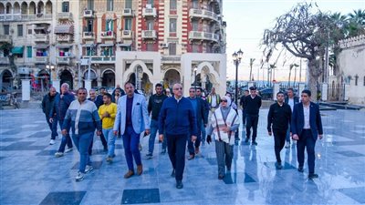 محافظ الإسكندرية يتفقد مشروع حلقة السمك الجديدة بحي الجمرك