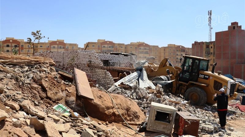 حملة ازالات فى اسوان