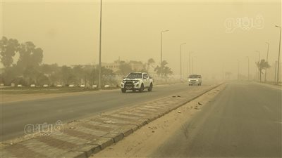 عواصف ترابية وطقس سيئ يضرب شمال سيناء 