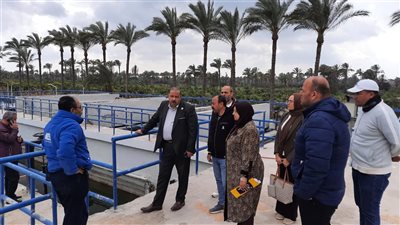 ​رئيس مياه دمياط يتفقد محطة معالجة الركابية تمهيدًا لدخولها الخدمة