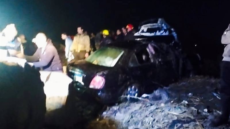 حادث انقلاب سيارة