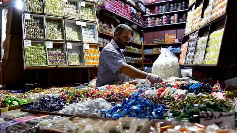 الأسواق في العيد،