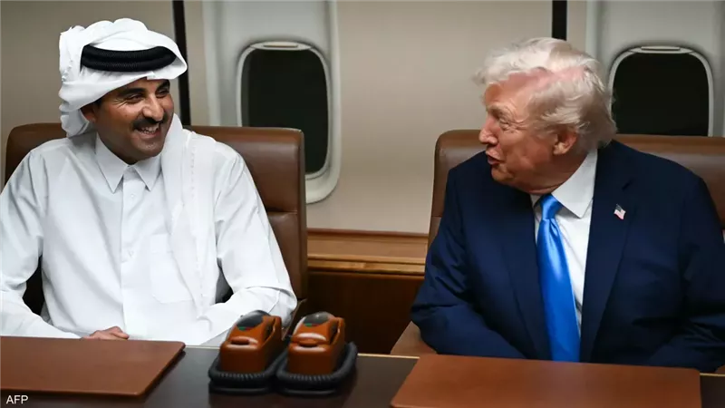  ترامب وأمير قطر