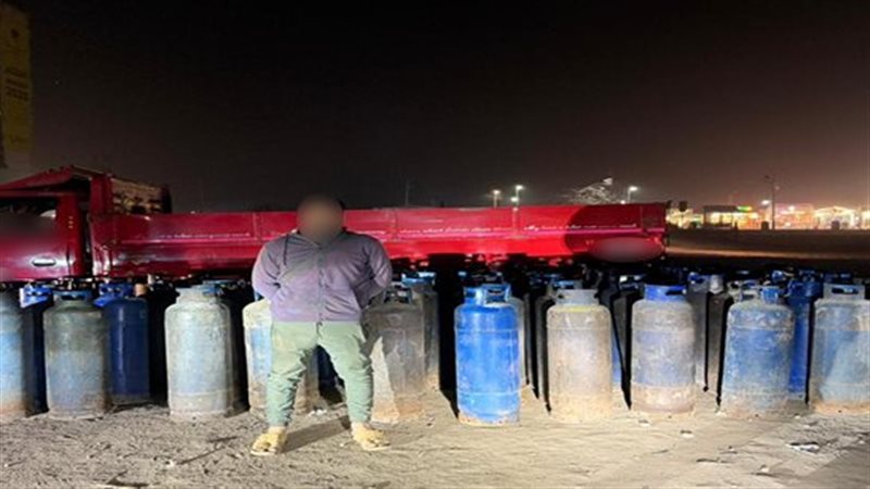 ضبط أسطوانات بوتاجاز