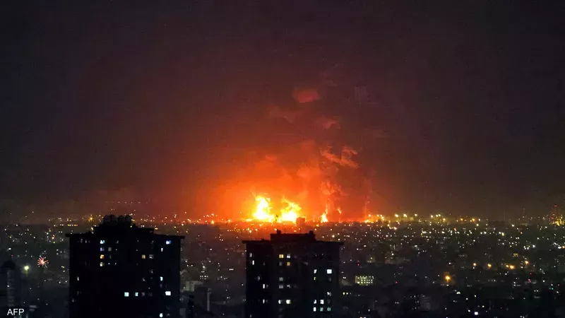 قصف إسرائيلي لطهران،