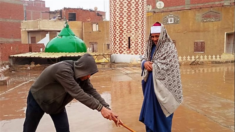رفع اثار الامطار