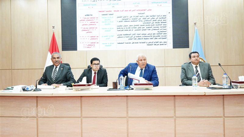 محافظ مطروح يجمتع