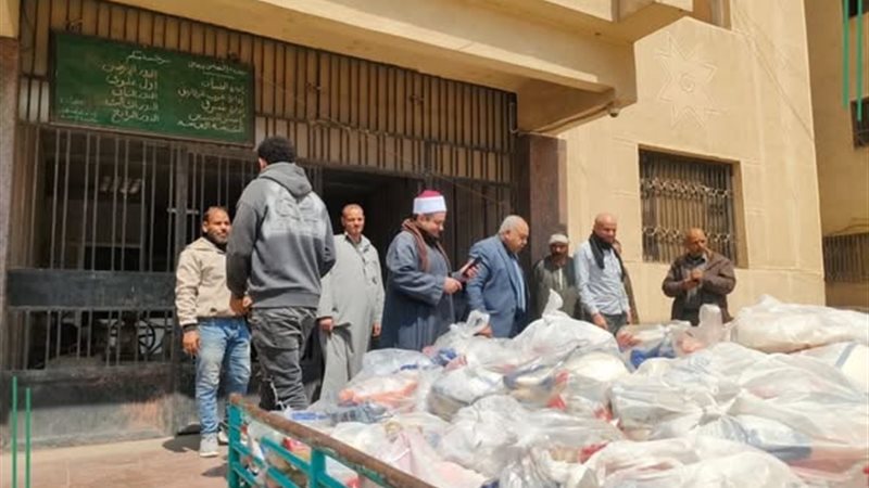 توزيع شنط مواد غذائية