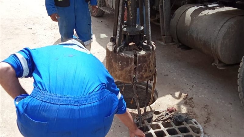 جانب من أعمال التطهير،