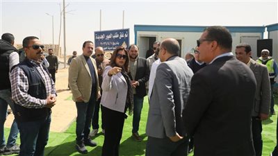 وزيرة التنمية المحلية والبيئة تتفقد أعمال غلق وتطوير مقلب العبور الجديدة