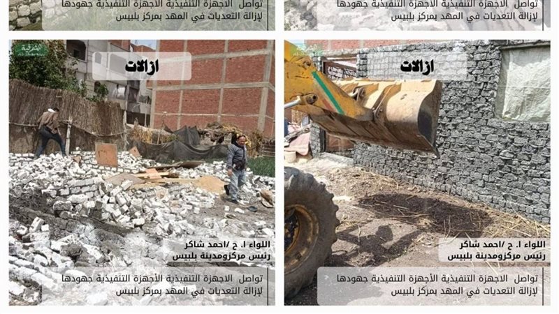 ازالة 22 حالة تعدى
