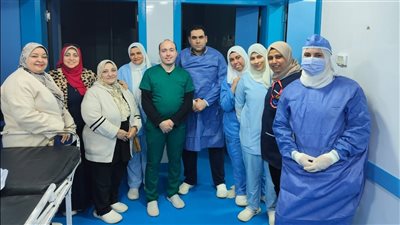 أطباء مستشفى شربين المركزي يجرون جراحة دقيقة لرضيعة عمرها 4 أيام