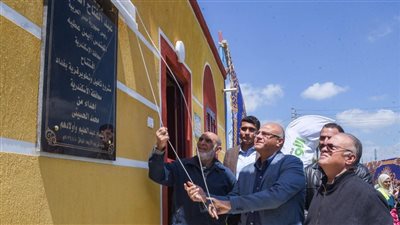 محافظ الإسكندرية يفتتح مشروع تطوير قرية بغداد بالعامرية