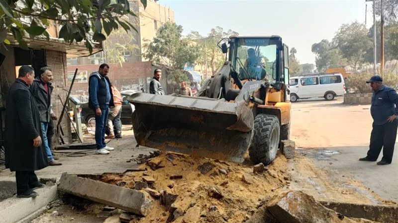 رفع اعمال رصف بالجيزة