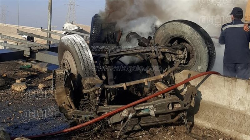حادث تصادم ميكروباص