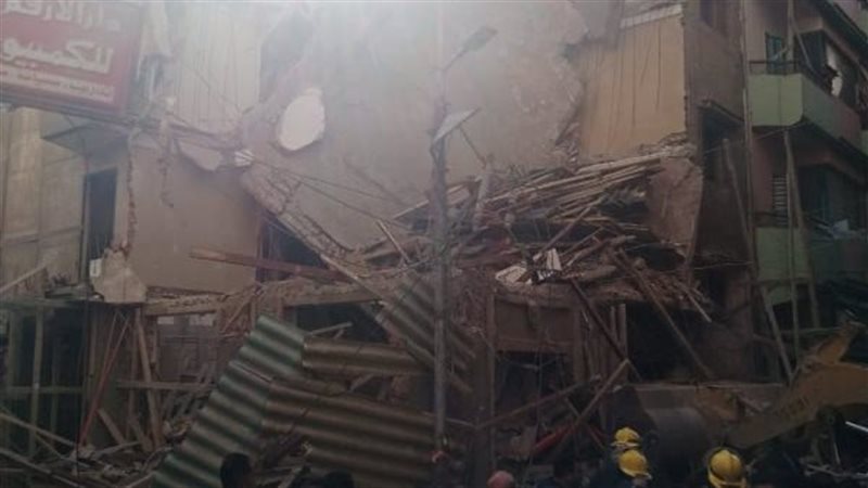 انهيار عقار بدمياط