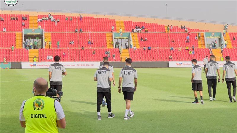 لاعبو مصر يتفقدون